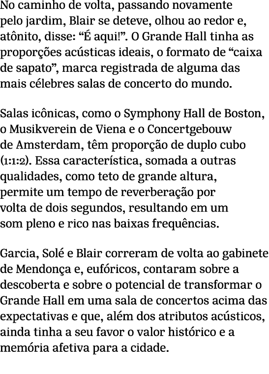 No caminho de volta, passando novamente pelo jardim, Blair se deteve, olhou ao redor e, at nito, disse: “ aqui!”. O ...